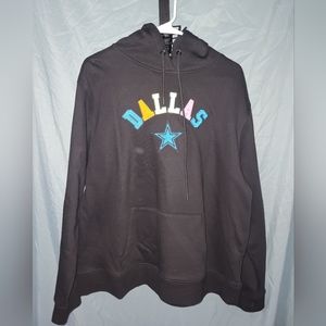 Women's Pro Dallas Cowboys Neon Fleece Pullover Hoodie